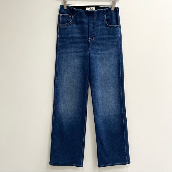 L.T.J Letter To Juliet Pull on Wide Leg Blue Jeans Stretch XS - Picture 1 of 11